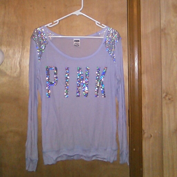 PINK Victoria's Secret Tops - Victoria secret glittery PINK top